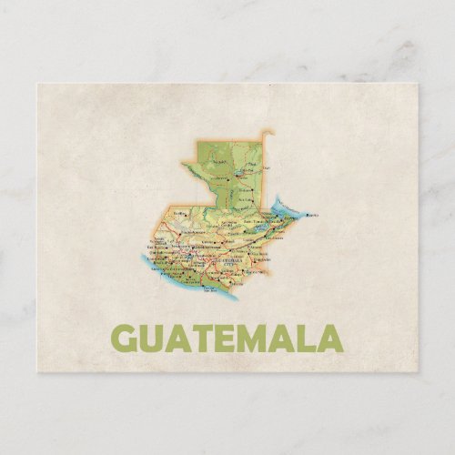 MAP POSTCARDS  Guatemala