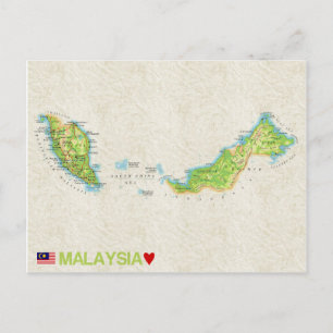MAP POSTCARDS ♥ Malaysia