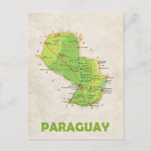 MAP POSTCARDS ♥ Paraguay