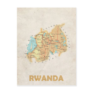 MAP POSTCARDS ♥ Rwanda