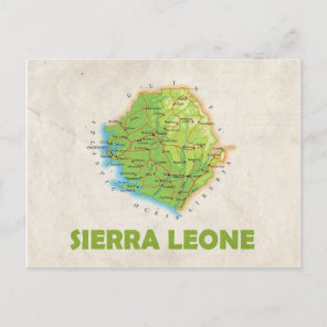 MAP POSTCARDS ♥ Sierra Leone