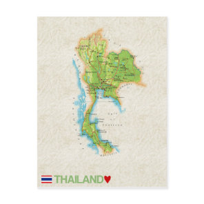 MAP POSTCARDS ♥ Thailand