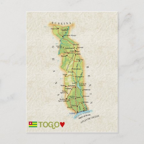 MAP POSTCARDS â Togo