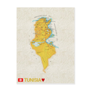MAP POSTCARDS ♥ Tunisia