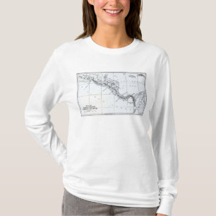 Map Proposed Isthmian Canal Routes T-Shirt