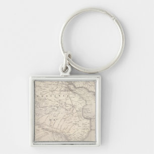 Map, Province of Buenos Aires, neighboring regions Keychain