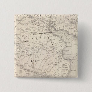 Map, Province of Buenos Aires, neighboring regions Pinback Button