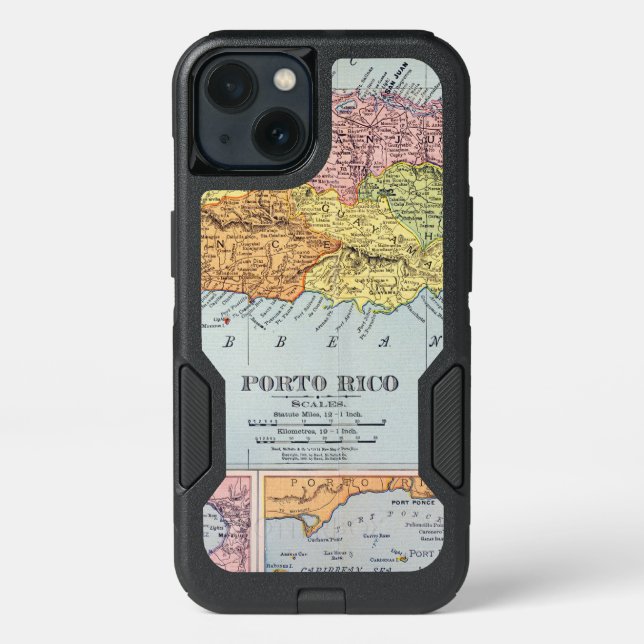 MAP: PUERTO RICO, 1900 OTTERBOX iPhone CASE (Back)