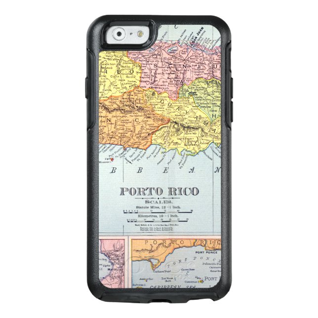 MAP: PUERTO RICO, 1900 OTTERBOX iPhone CASE (Back)