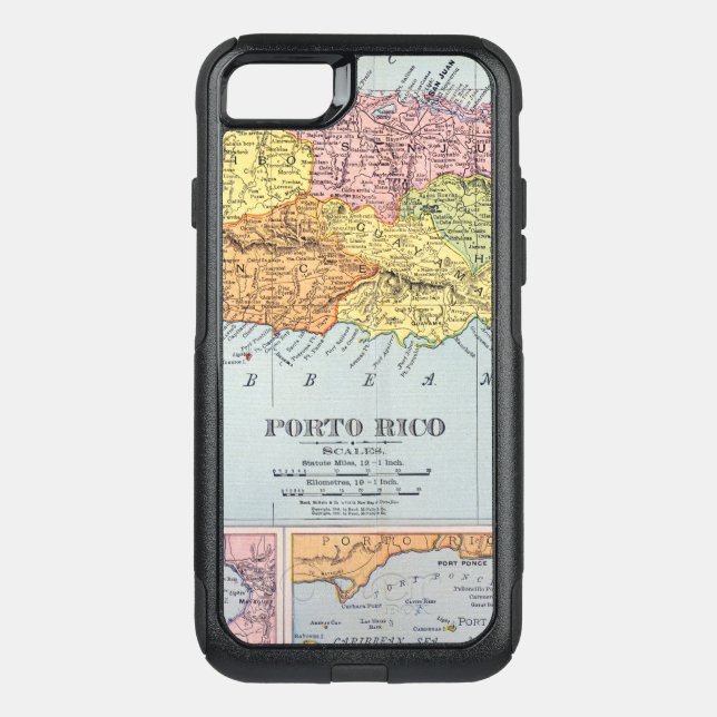 MAP: PUERTO RICO, 1900 OTTERBOX iPhone CASE (Back)