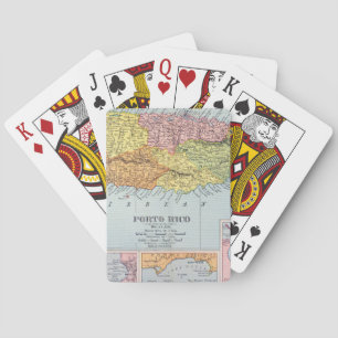 MAP: PUERTO RICO, 1900 POKER CARDS