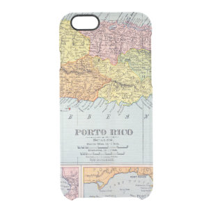 MAP: PUERTO RICO, 1900 CLEAR iPhone 6/6S CASE