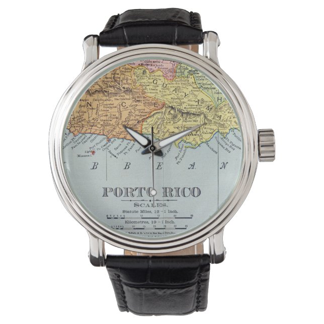 MAP: PUERTO RICO, 1900 WATCH (Front)