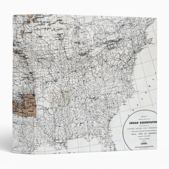 MAP: RESERVATIONS, 1888 3 RING BINDER (Front/Spine)