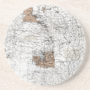 MAP: RESERVATIONS, 1888 COASTER