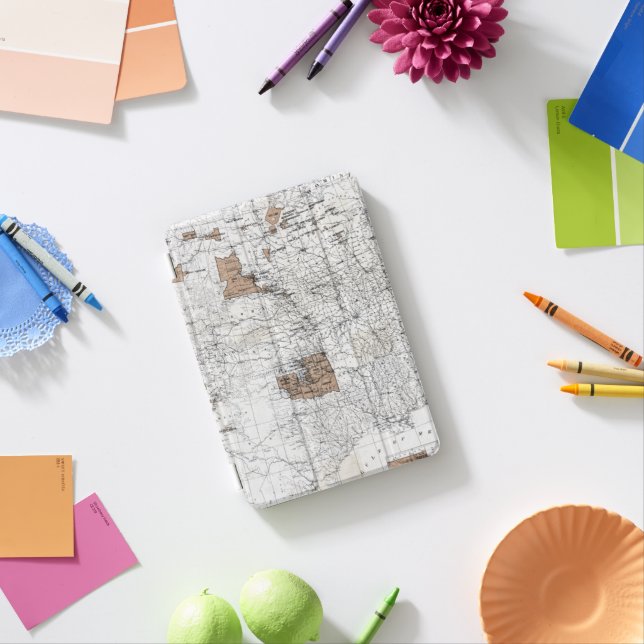 MAP: RESERVATIONS, 1888 iPad MINI COVER (In Situ)