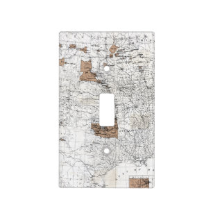 MAP: RESERVATIONS, 1888 LIGHT SWITCH COVER