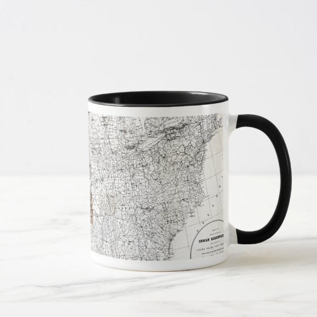 MAP: RESERVATIONS, 1888 MUG (Right)