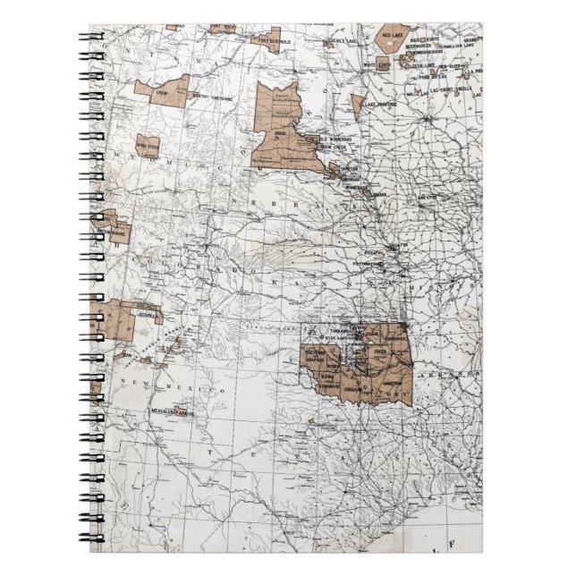 MAP: RESERVATIONS, 1888 NOTEBOOK (Front)