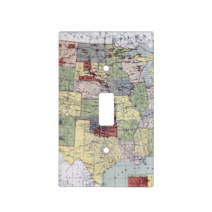 MAP: RESERVATIONS, 1892 LIGHT SWITCH COVER