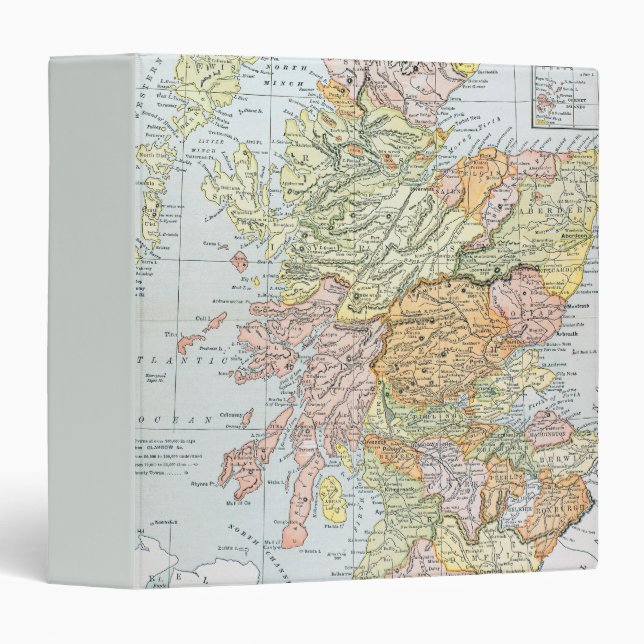 MAP: SCOTLAND 3 RING BINDER (Front/Spine)