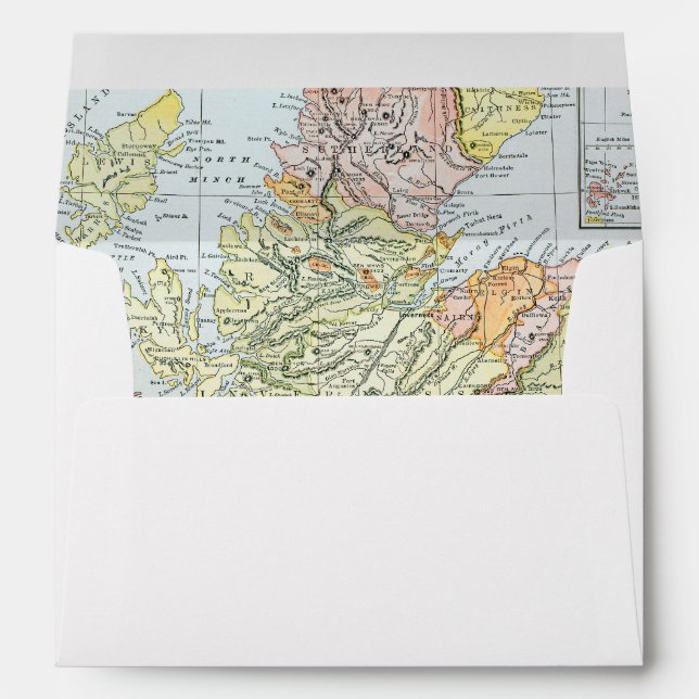 MAP: SCOTLAND ENVELOPE (Back (Bottom))