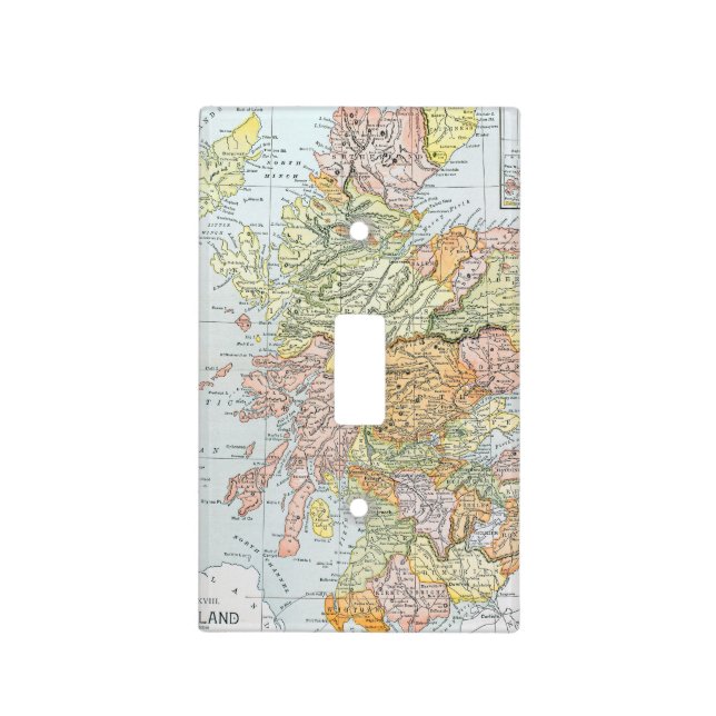 MAP: SCOTLAND LIGHT SWITCH COVER (Front)