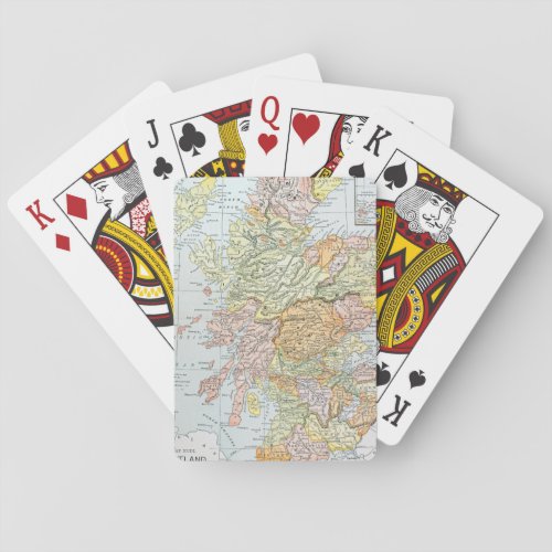 MAP SCOTLAND POKER CARDS