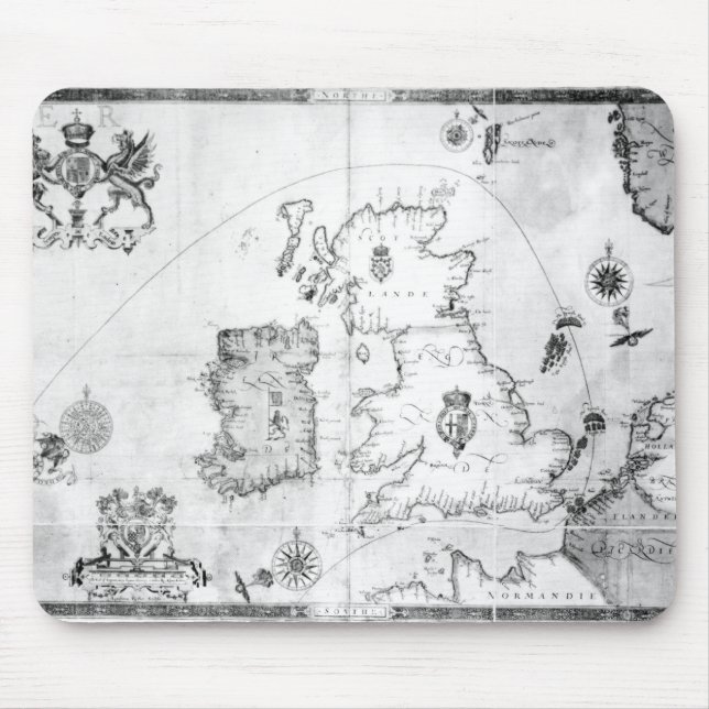Map showing the route of the Armada fleet Mouse Pad (Front)