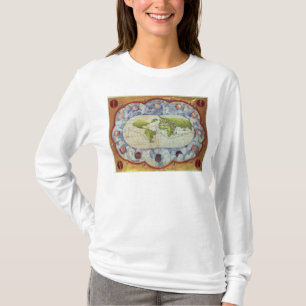 Map tracing Magellan's world voyage T-Shirt