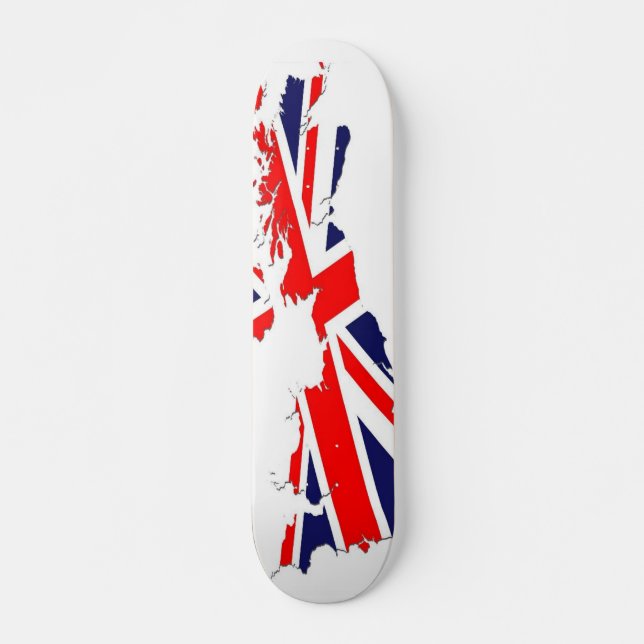 Map UK  Flag Skate Board (Front)