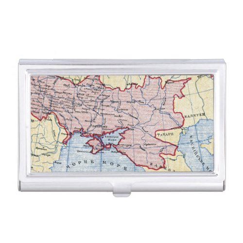 MAP UKRAINE c1906 Business Card Holder