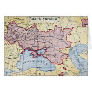 MAP: UKRAINE, c1906 Cards