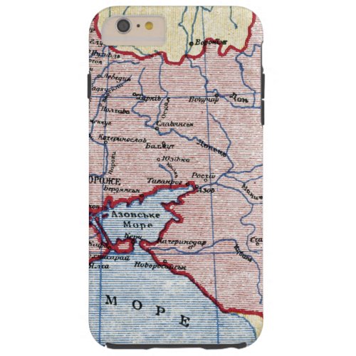 MAP UKRAINE c1906 Tough iPhone 6 Plus Case