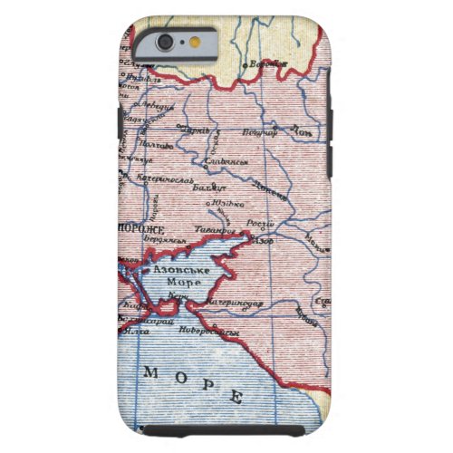 MAP UKRAINE c1906 Tough iPhone 6 Case