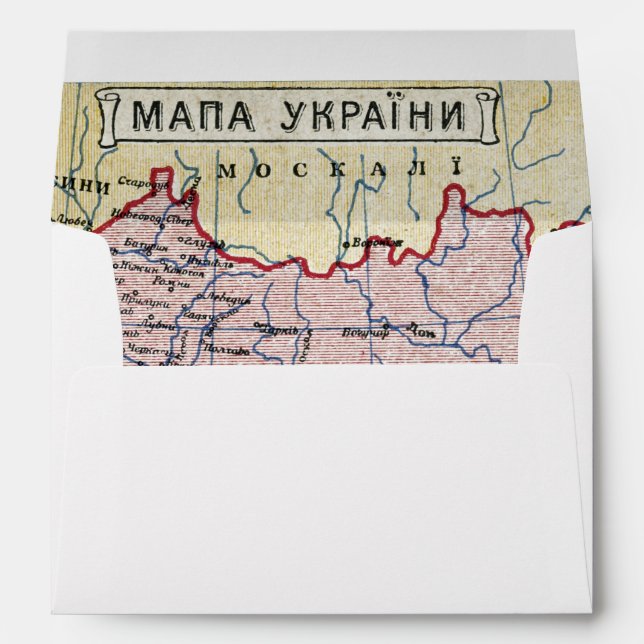 MAP: UKRAINE, c1906 Envelope (Back (Bottom))