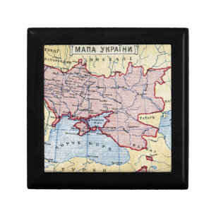 MAP: UKRAINE, c1906 Jewelry Box
