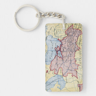 MAP: UKRAINE, c1906 Keychain