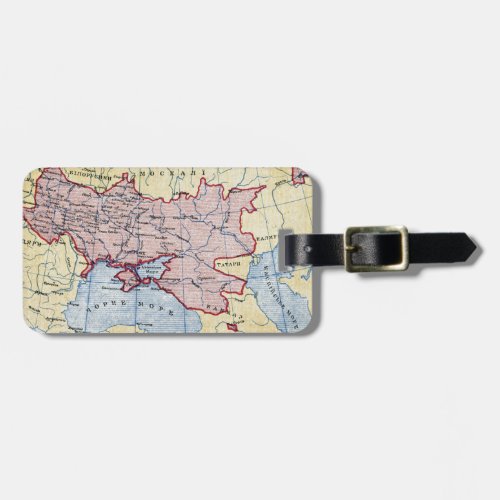 MAP UKRAINE c1906 Luggage Tag