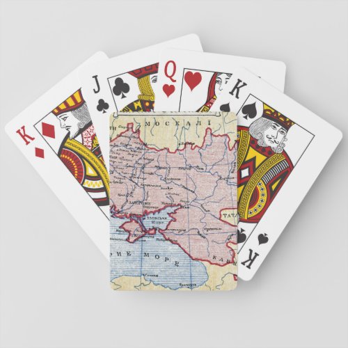 MAP UKRAINE c1906 Playing Cards
