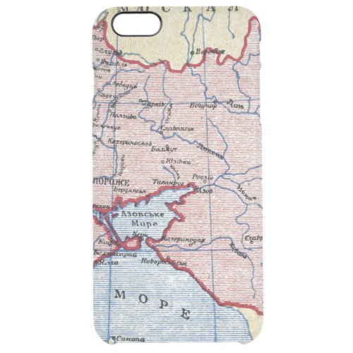 MAP UKRAINE c1906 Clear iPhone 6 Plus Case
