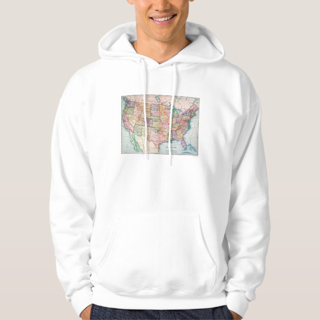 Map: United States, 1905 Hoodie (Front)