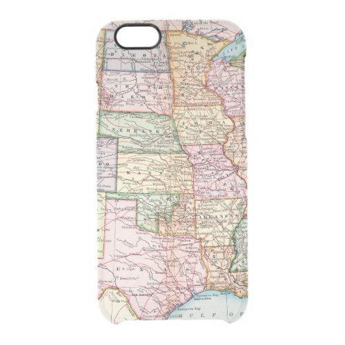 Map United States 1905 Clear iPhone 66S Case