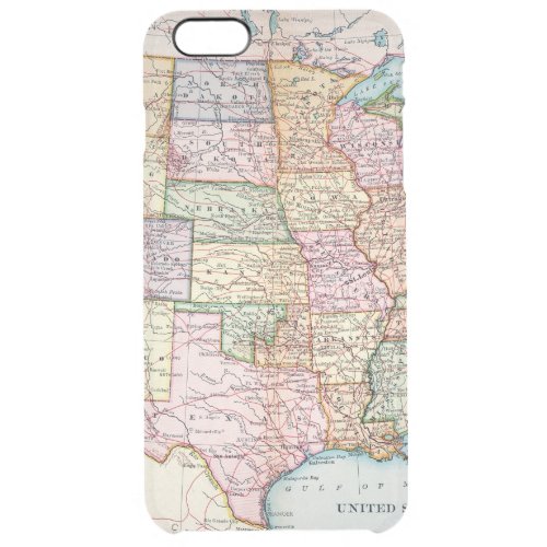 Map United States 1905 Clear iPhone 6 Plus Case