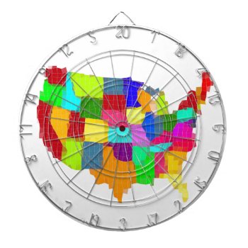 Map - United States Dartboard by Passion4creation at Zazzle