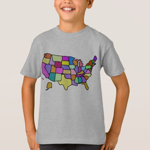 map united states T_Shirt