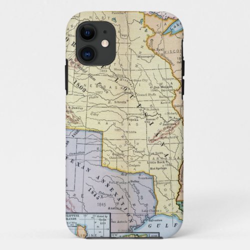 Map US Expansion 1905 iPhone 11 Case