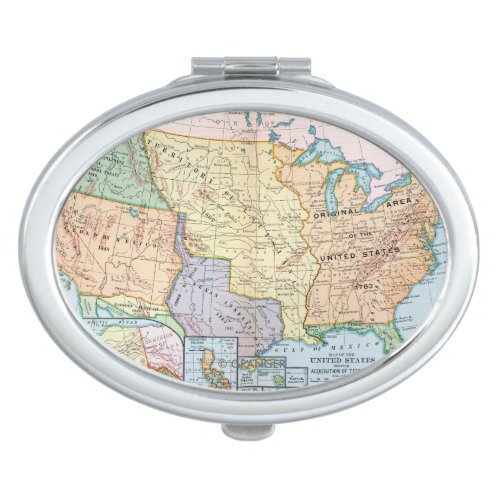 Map US Expansion 1905 Compact Mirror