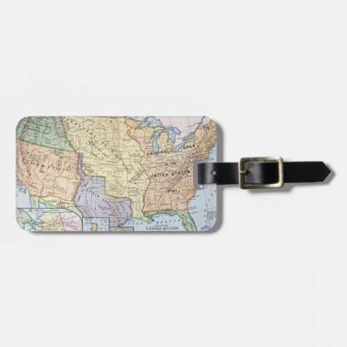 Map US Expansion 1905 Luggage Tag