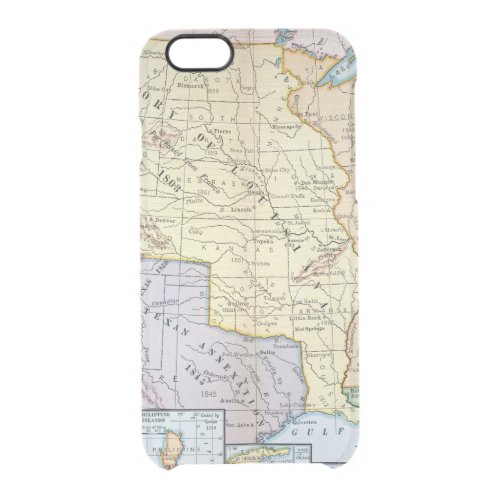 Map US Expansion 1905 Clear iPhone 66S Case